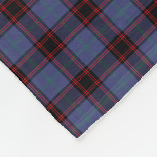Cobertor De Velo Blue e Black Clan Rutherford e Home Tartan
