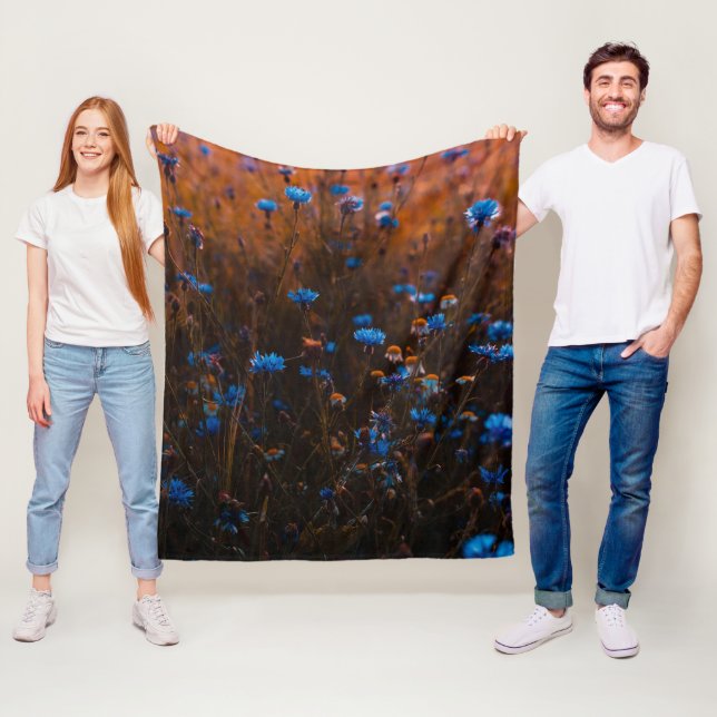 Cobertor De Velo Blue flowers (In Situ)