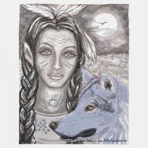 Cobertor De Velo Blue Guardian Fleece Blanket