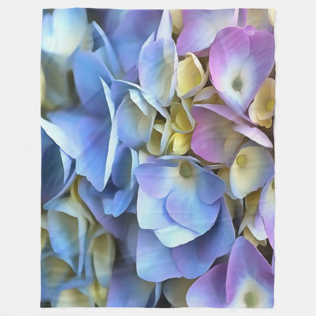 Cobertor De Velo Blue Hydrangea Shrub Artístico Bossom (Frente)