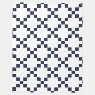 Cobertor De Velo Blue Irish Wedding Chain Quilt Blanket