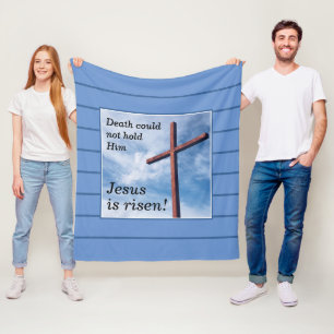 Cobertor De Velo Blue JESUS É Páscoa RISEN