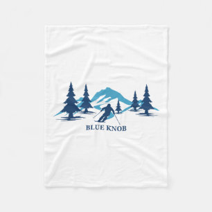 Cobertor De Velo Blue Knob Pennsylvania Ski Resort Skiier T-s