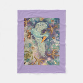 Cobertor De Velo blue pelican