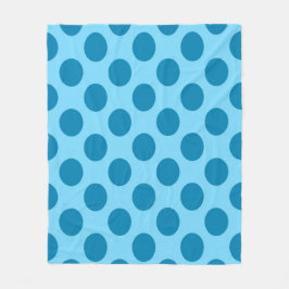 Cobertor De Velo Blue Polka Dots - Seamless Pattern Throw Pillow