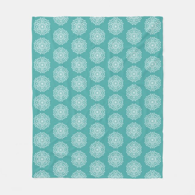 Cobertor De Velo Blue Spruce Mandala (Frente)