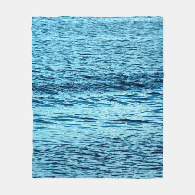 Cobertor De Velo Blue water wave abstract backgroundabstract, aqua, (Frente)