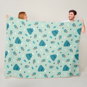 Cobertor De Velo Blue Winter Wonderland Blanket