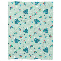 Blue Winter Wonderland Blanket