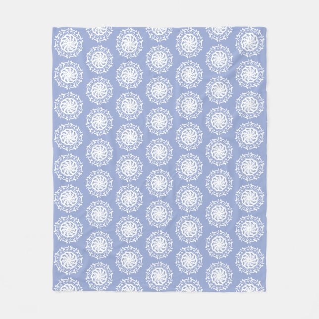 Cobertor De Velo Blueberry Mandala (Frente)