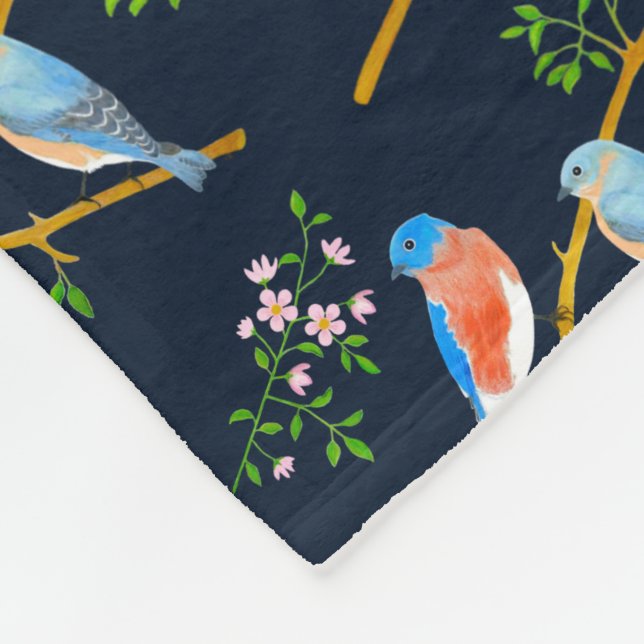 Cobertor De Velo Bluebird Blue Fleece Blanket (Quina)