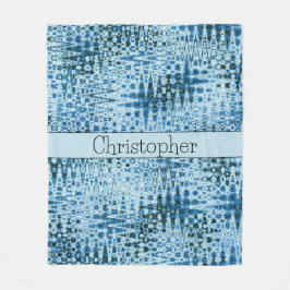 Cobertor De Velo Blues de Abstrato de Cute Personalizados