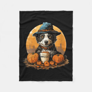 Cobertor De Velo Blusa Feminina de Cachorro de Halloween Decote V