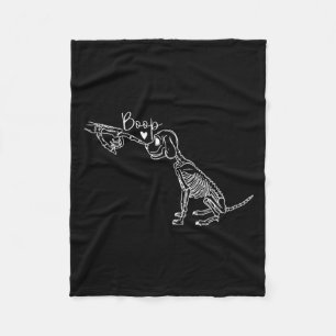 Cobertor De Velo Blusa V-Neck Esqueleto de Cachorro Feminino Boop