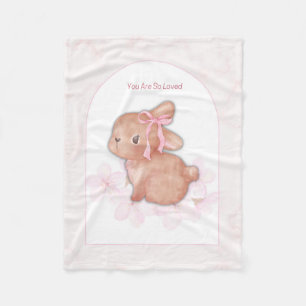 Cobertor De Velo Blush Animal Nursery Wall Art Set Bunny, Ursinho
