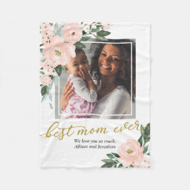 Cobertor De Velo Blush Floral Fotografia Melhor Dia de as mães Da M