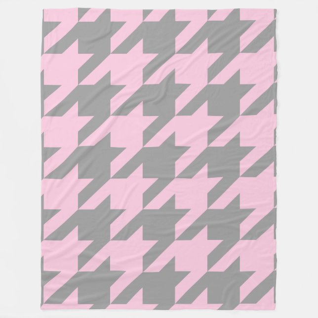 Cobertor De Velo Blush Houndstooth (Frente)