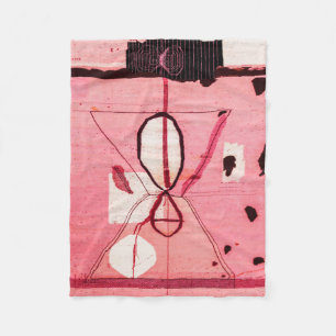 Cobertor De Velo Blush Kilim: Arte do Patrimônio Marroquino Rosa