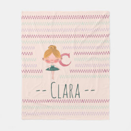 Cobertor De Velo Blush Pink Ballerina Monogram C Name