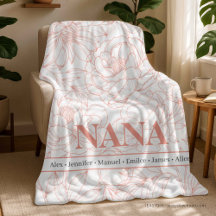 Blush Rosa Nomes NANA Personalizados