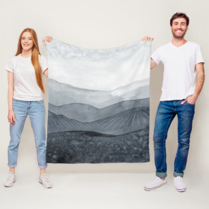 Cobertor De Velo Blustering Valley Cinza