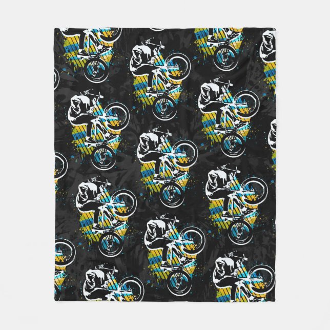 Cobertor De Velo Bmx Freestyle - Comfy Bmx Fleece Blanket (Frente)