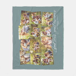 Cobertor De Velo Boas vezes recordações do excelente teal 12 colage