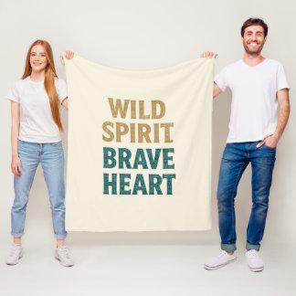 Cobertor De Velo Boho Adventure Wild Spirit Brave Heart