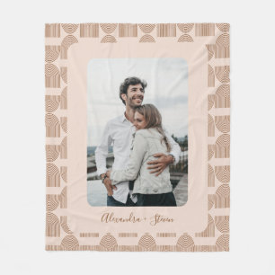 Cobertor De Velo Boho Arch Pattern Terracotta Foto Personalizada