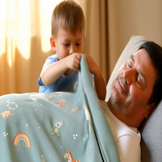 Cobertor De Velo Boho Autumn Baby Shower Fleece Blanket (Boho Autumn Baby Shower Fleece Blanket - Medium )