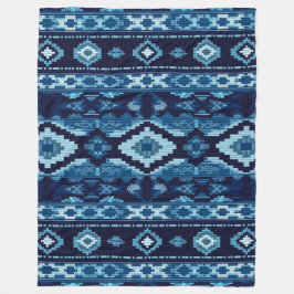 Cobertor De Velo Boho Aztec Blue Knmit Design