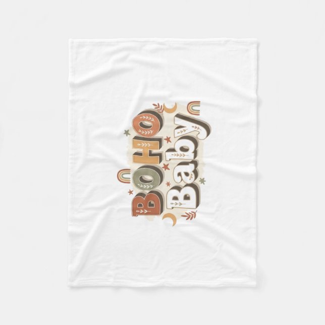 Cobertor De Velo Boho Baby Fleece blanket (Frente)