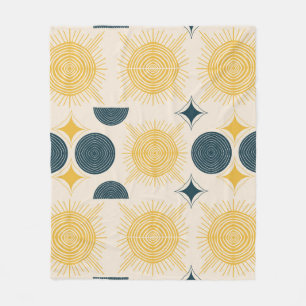 Cobertor De Velo Boho Celestial Sun Moon Patterno