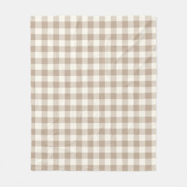 Cobertor De Velo Boho Gingham Pattern Plaid Checkered Neutral