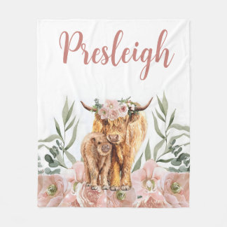 Cobertor De Velo Boho Highland Cow Blanket Girl Highland Cow Blanke