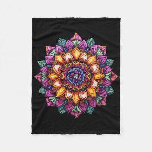 Cobertor De Velo Boho Mandala Flor Geometria Sagrada Ioga