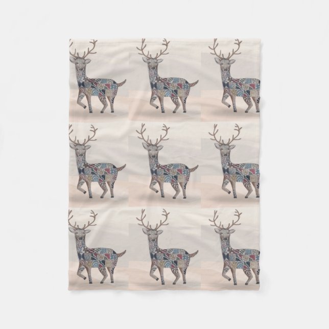 Cobertor De Velo Boho Nursery Art Baby Blanket (Frente)