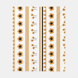 Cobertor De Velo Boho Orange Tropical Floral Botânica Summer