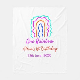 Cobertor De Velo Boho Rainbow, um aniversário de crianças brilhante