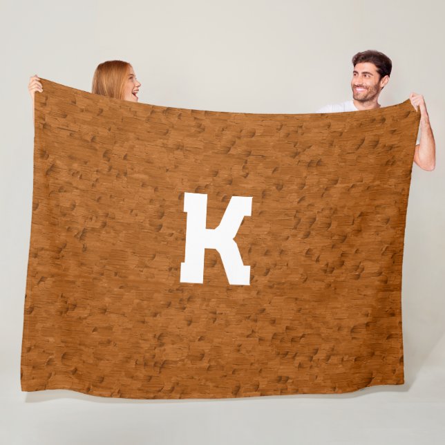 Cobertor De Velo Boho Rustic Textura Madeira marrom personalizado (In Situ)