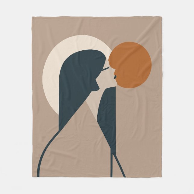 Cobertor De Velo Boho Woman Sun (Frente)