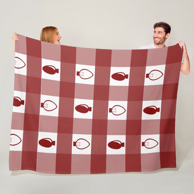 Cobertor De Velo Boias de Natal para Ornamento de Xadrezes de Buffa (In Situ)