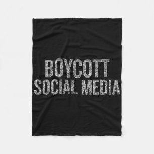 Cobertor De Velo Boicote às mídias sociais