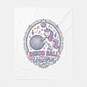 Cobertor De Velo Bola de Discoteca Unicórnio Unicórnio Estampa Dive