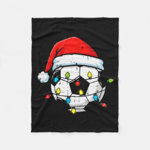 Cobertor De Velo Bola de Futebol de Natal Papai Noel Xmas Esporte M