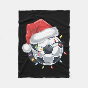 Cobertor De Velo Bola de Futebol do Papai Noel Esportes Natal Jogad