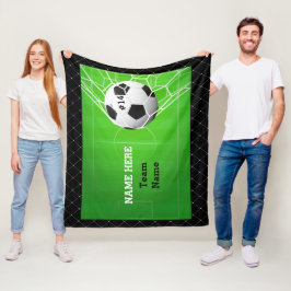 Cobertor De Velo Bola de futebol na rede