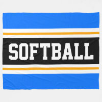 BOLA DE SOFTBALL Brilhante - Tiras Atlíticas Azul 