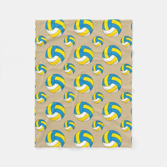 Cobertor De Velo Bola de Voleibol de Cartoon (Frente)