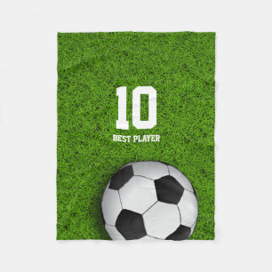 Cobertor De Velo Bola do futebol do futebol   de Personalizable
